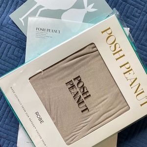 Posh Peanut Mommy Robe - color taupe - Soft Bamboo - Size L - NWT